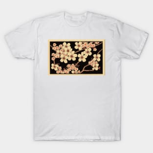 Vintage Japanese Cherry Blossom Drawing T-Shirt